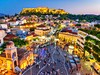 Večerní Athény a Akropole